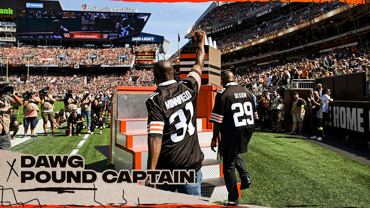 Hanford Dixon and Frank Minnifield are the Dawg Pound Captains for Week 3 against the Packers