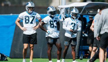 With two WRs sidelined, David Moore keeps deep receivers room hyped and ready