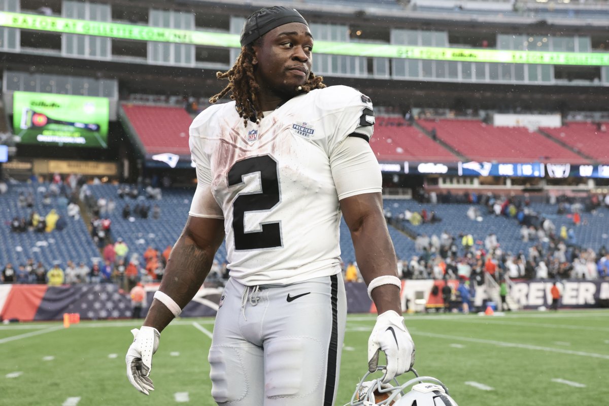 Las Vegas Raiders running back Ashton Jeanty