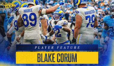 Running back Blake Corum scores first career touchdown in Rams' Week 2 win at Titans