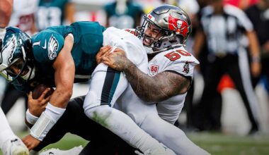 Bucs NT Vita Vea Sparked Defensive Effort vs. Eagles with 2-Sack Outing