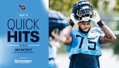Quick Hits on the Titans After Thursday's Practice