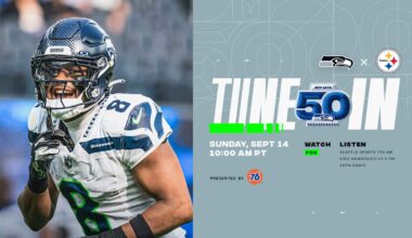 Seahawks at Steelers On Sunday, September 14, 2025