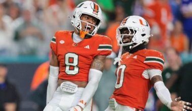 No. 4 Miami subdues Florida: Hurricanes handle business as Gators fall to 1-3 for first time since 1989