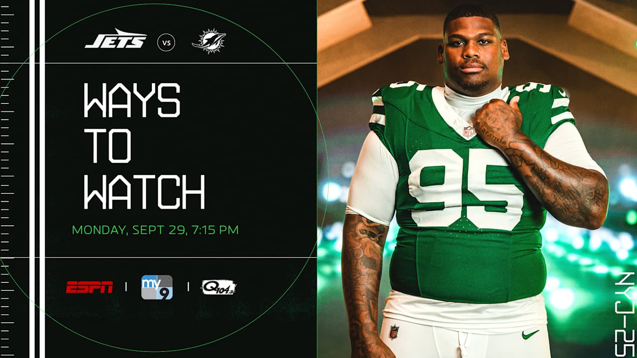 New York Jets at Miami Dolphins to Watch, Listen and Follow