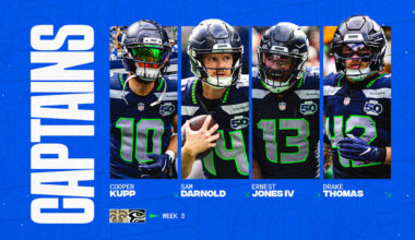 Seahawks Announce Week 3 Captains vs. The Saints