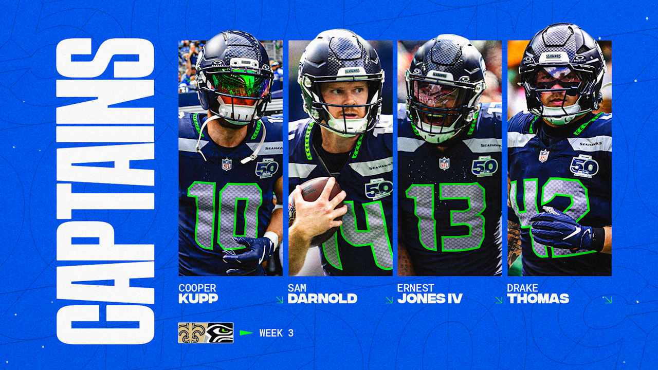 Seahawks Announce Week 3 Captains vs. The Saints