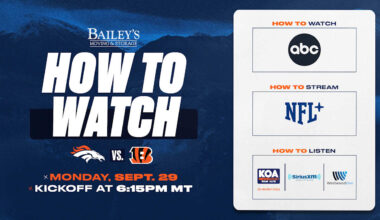 How to Watch: Broncos vs. Bengals