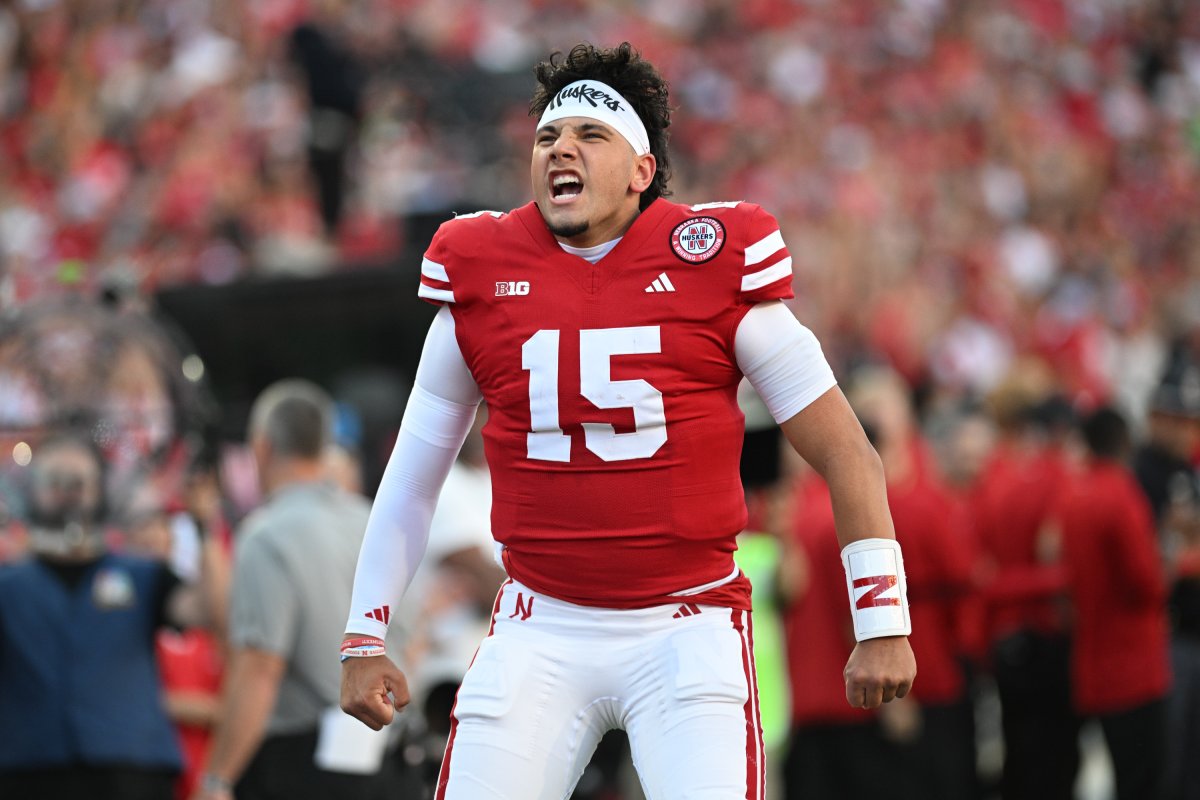 Nebraska Cornhuskers QB Dylan Raiola