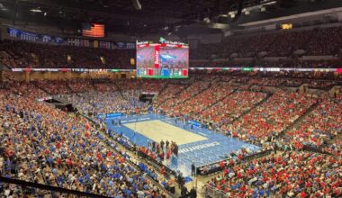 Nebraska-Creighton volleyball breaks NCAA attendance record for regular-season indoor match