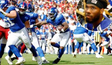 Giants taking lack of rushing attack 'personal' entering Week 2