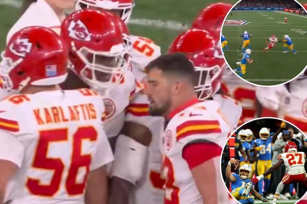 Chris Jones, Chiefs teammate have screaming war in tense moment during upset Chargers loss