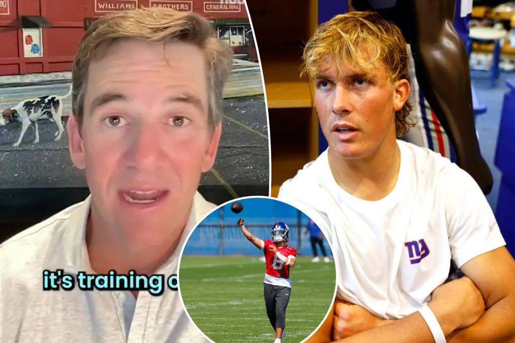 Jaxson Dart asked Eli Manning to get him a reservation at 4 Charles