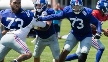 Evan Neal inactive for Giants vs. Commanders in Week 1