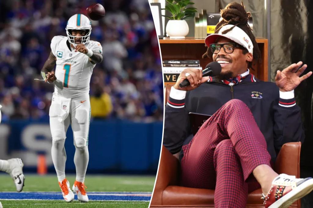 Tua Tagovailoa fires back at Cam Newton's comments