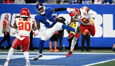 Giants' Malik Nabers misses practice with Week 4 status murky