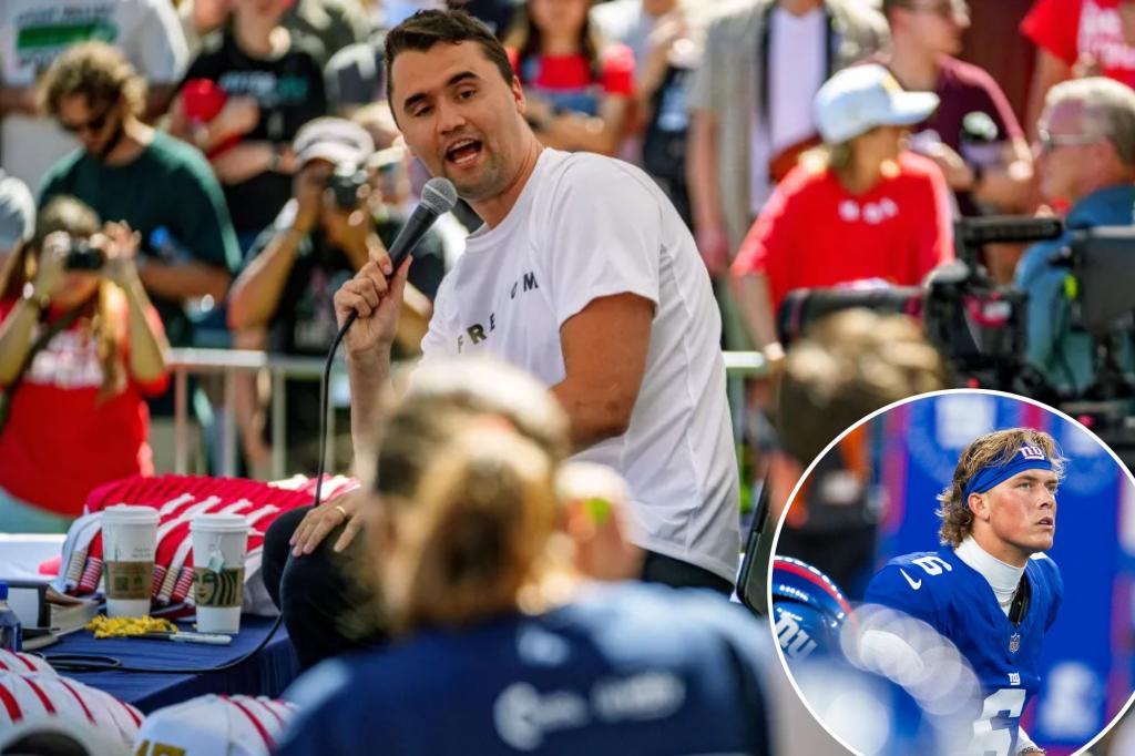 Giants' Jaxson Dart condemns Charlie Kirk shooting