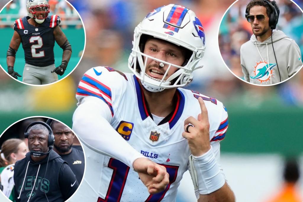 In the AFC East, it's the Bills and then everybody else