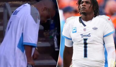 Cam Ward's dad struggles to watch Titans' mistake-filled loss