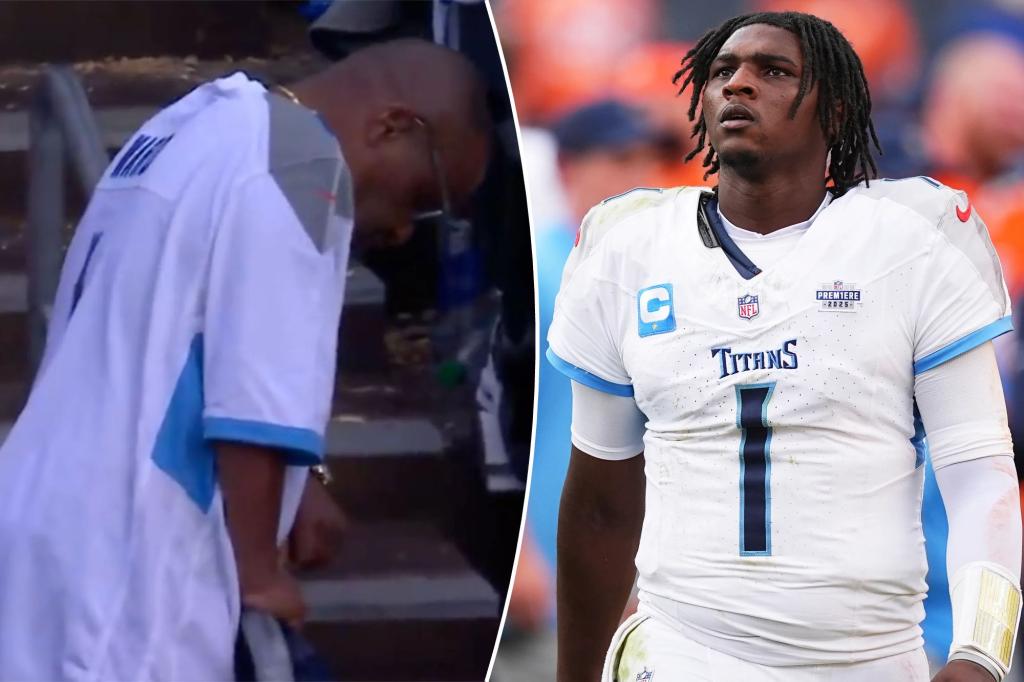 Cam Ward's dad struggles to watch Titans' mistake-filled loss