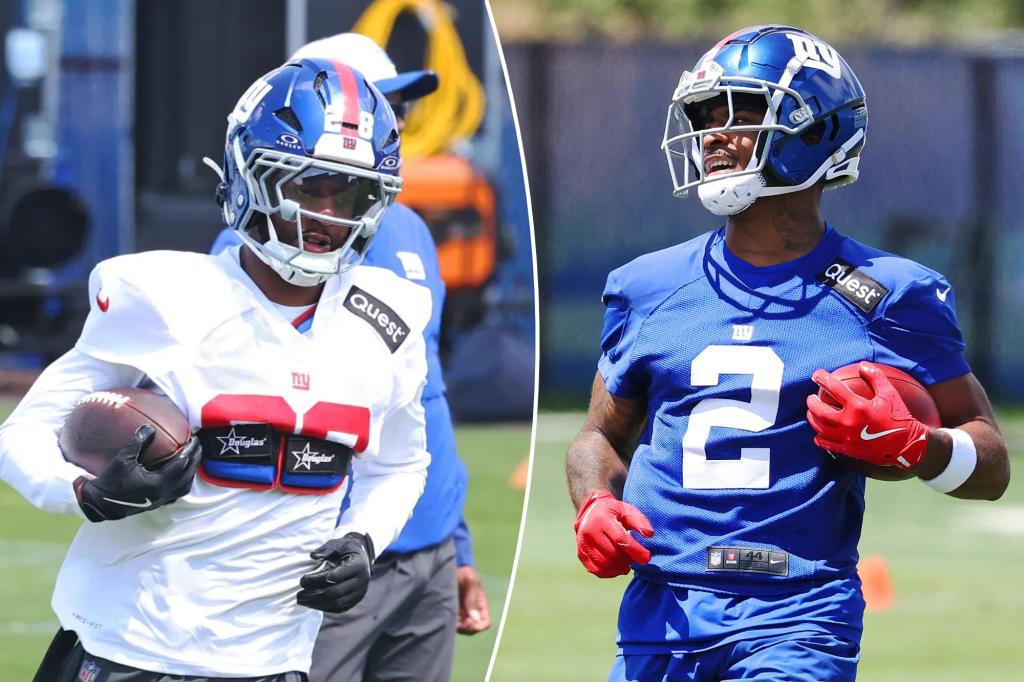 Giants cornerbacks Cor'Dale Flott and Deonte Banks locked in dead heat to win final starting job