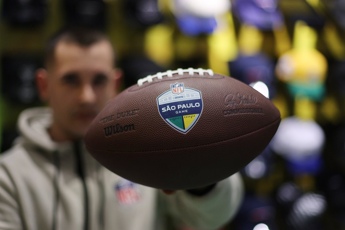 NFL logo on a football