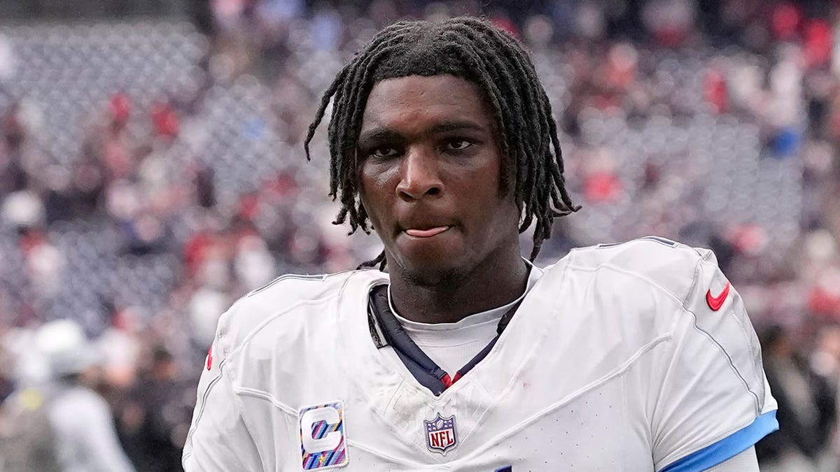 Cam Ward walks off the field