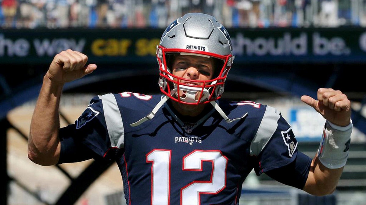 Tom Brady with the Pats
