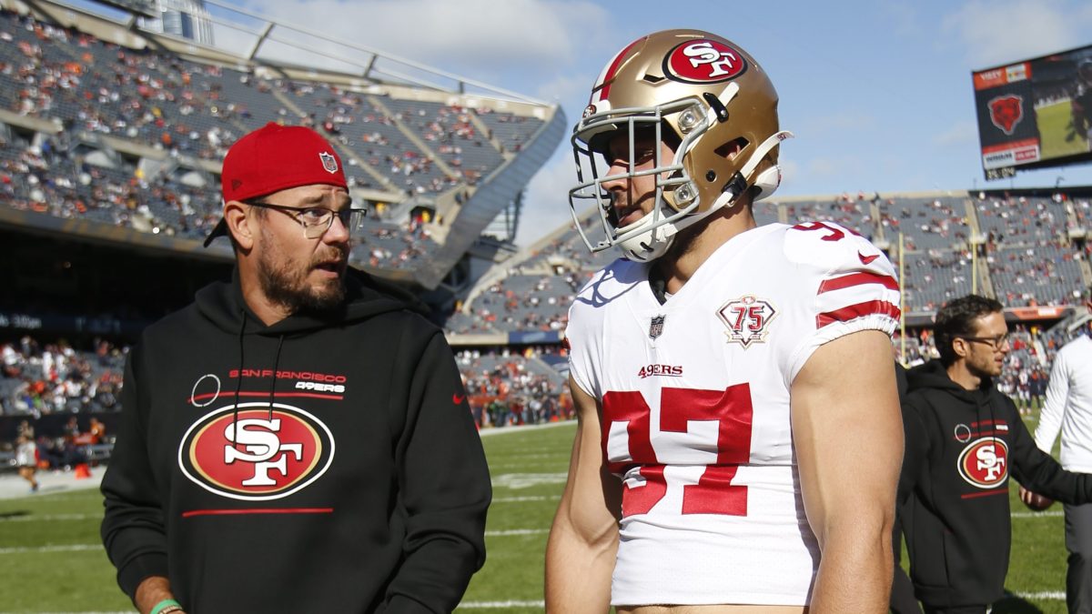 Why Nick Bosa gave Kris Kocurek ball after winning 49ers play – NBC Sports Bay Area & California