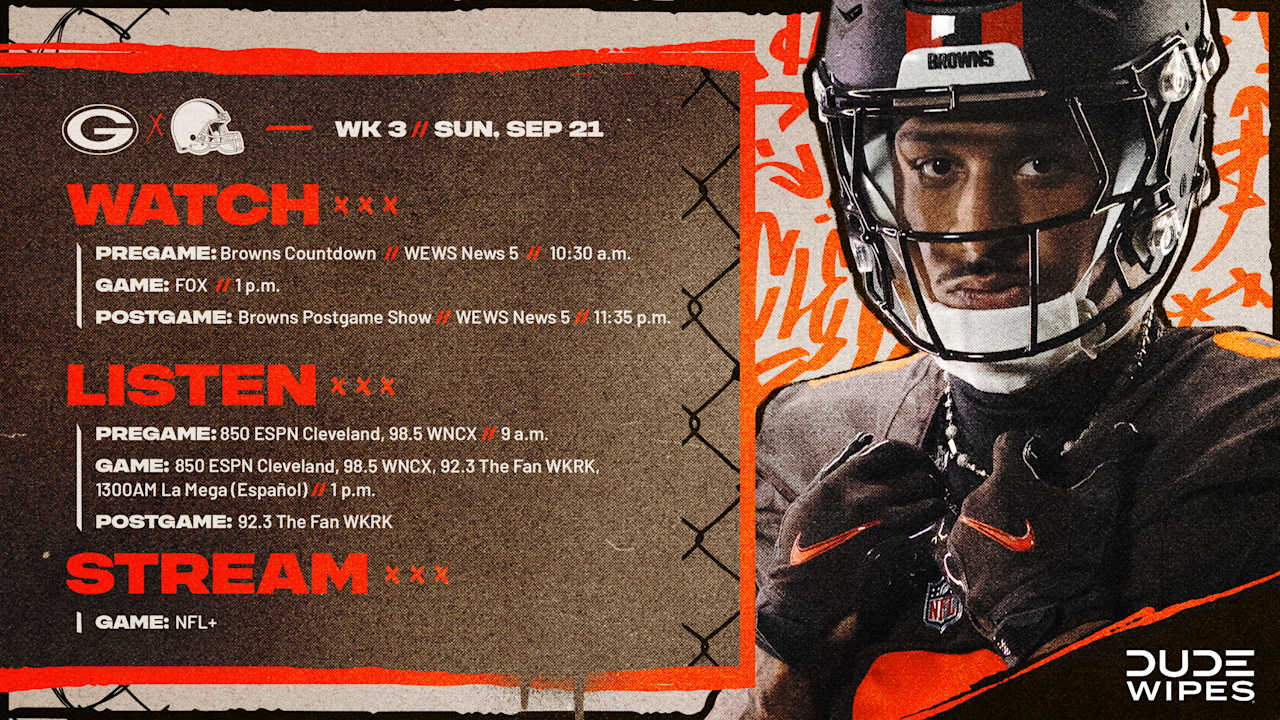 Browns vs. Packers How to Watch, Listen & Live Stream