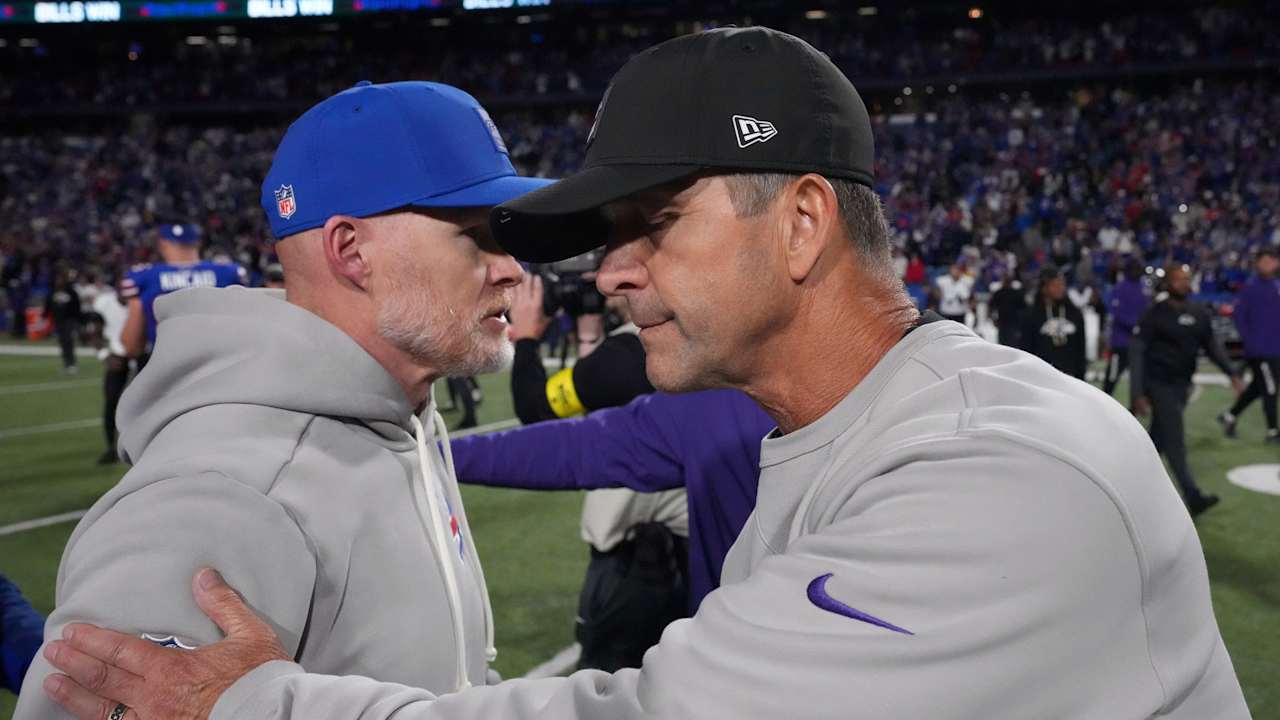 John Harbaugh says Ravens 'need to be really thoughtful' in end-game approach after Bills loss