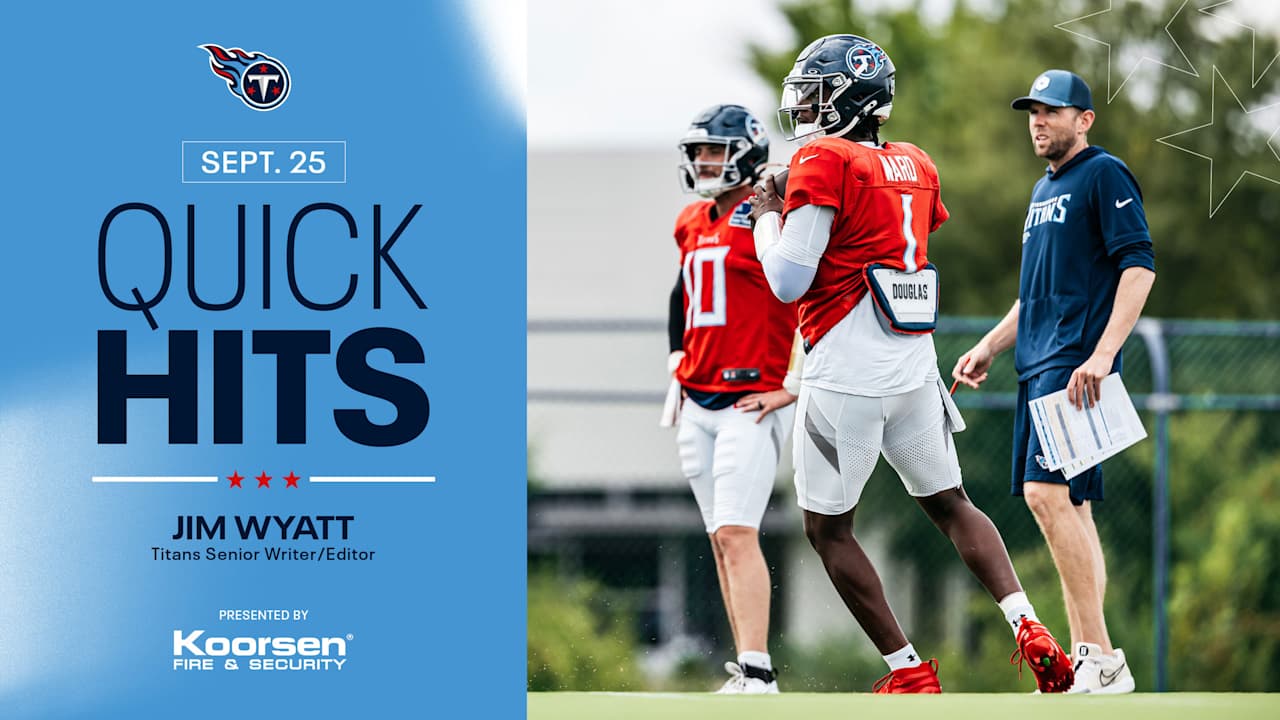 Quick Hits After Thursday's Titans Practice