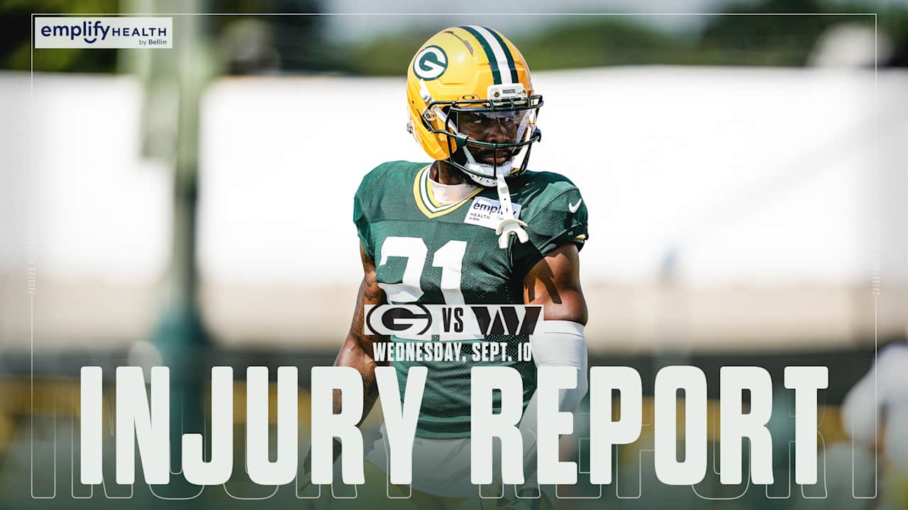 Packers list five questionable, rule out two vs. Commanders