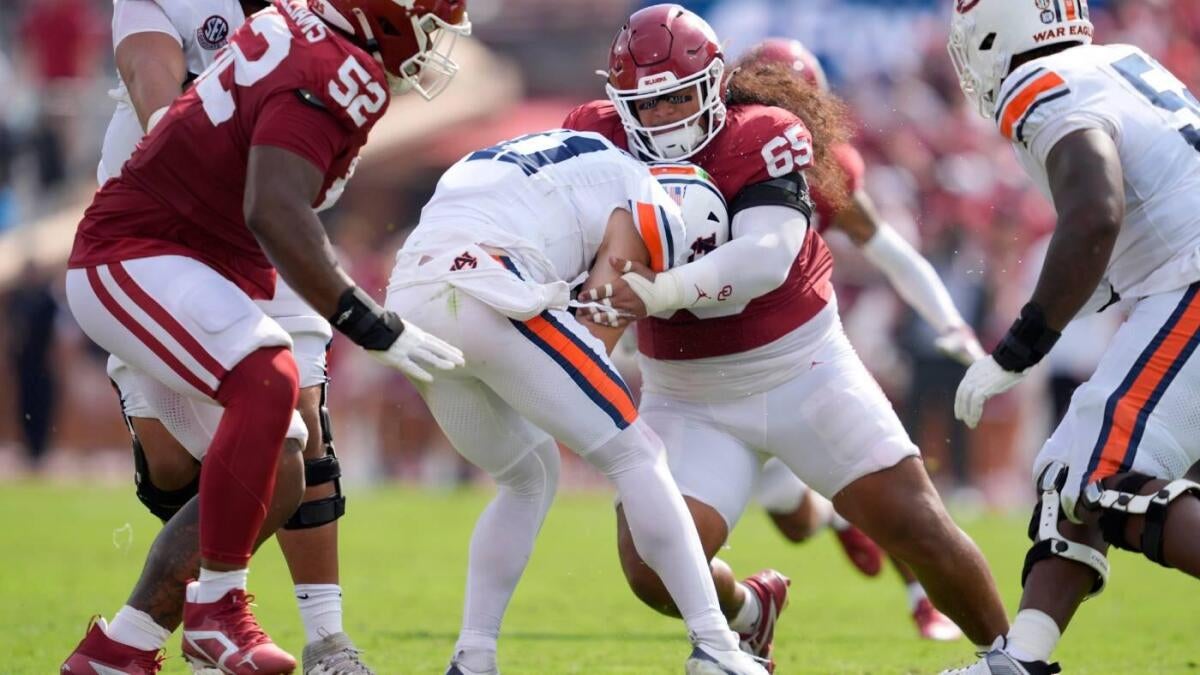 No. 11 Oklahoma outlasts No. 22 Auburn: Sooners break school record with 10 sacks on former QB Jackson Arnold