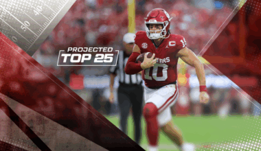 Tomorrow's Top 25 Today projects college football rankings entering Week 5