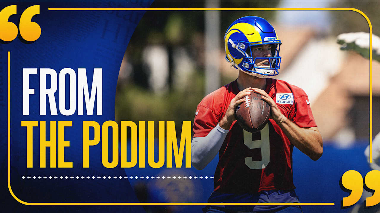 Rams head coach Sean McVay, quarterback Matthew Stafford, offensive lineman Alaric Jackson and wide receiver Davante Adams discuss preparation for Week 1 vs. Texans