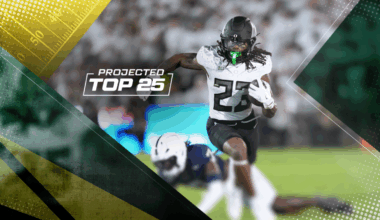 Tomorrow's Top 25 Today projects college football rankings entering Week 6