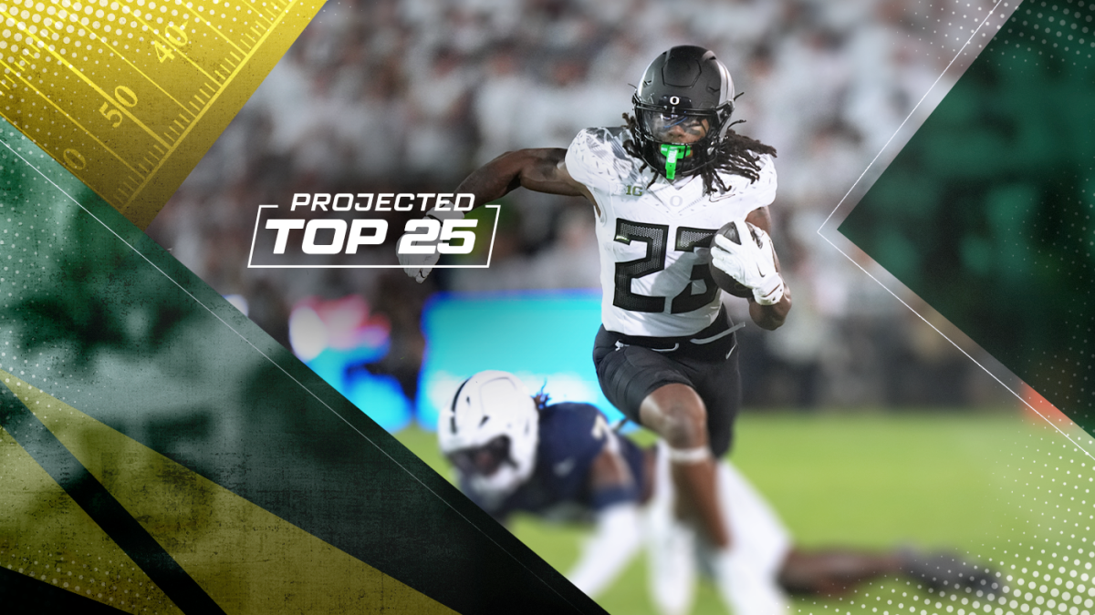 Tomorrow's Top 25 Today projects college football rankings entering Week 6