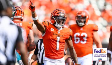 Ja'Marr Chase FedEx Air & Ground Players of Week 2 Nominee