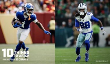10 things to watch in Giants vs. Cowboys