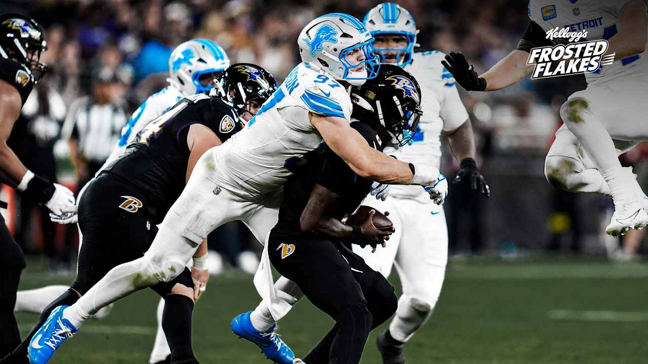 Detroit Lions sack QB Lamar Jackson 7 times in Monday Night Football win over Baltimore Ravens