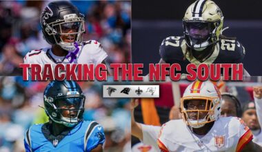 NFC South division standings after Week 3