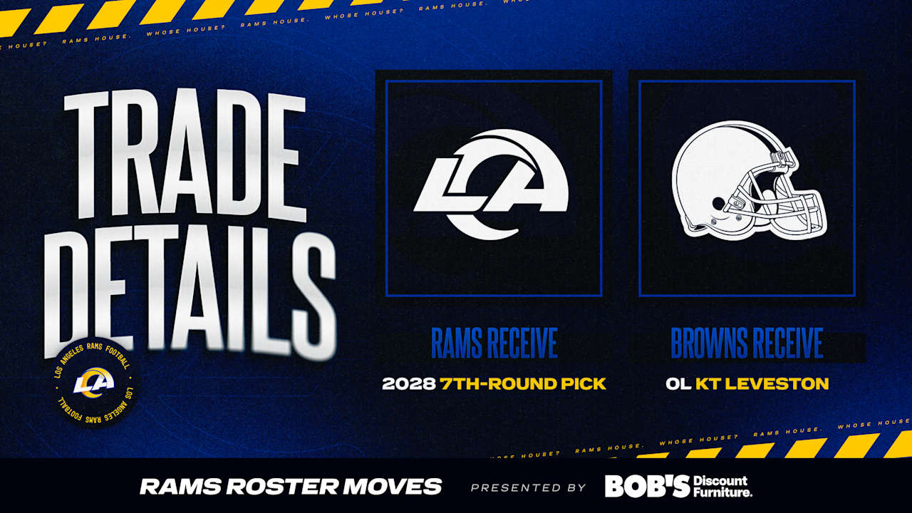 Rams trade offensive lineman KT Leveston to Browns for 2028 7th round pick