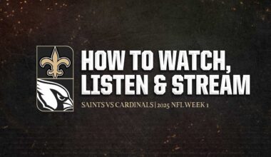 Cardinals vs. Saints: How to Watch, Listen, and Stream Games 9/7/2025 - New Orleans Saints | NewOrleansSaints.com