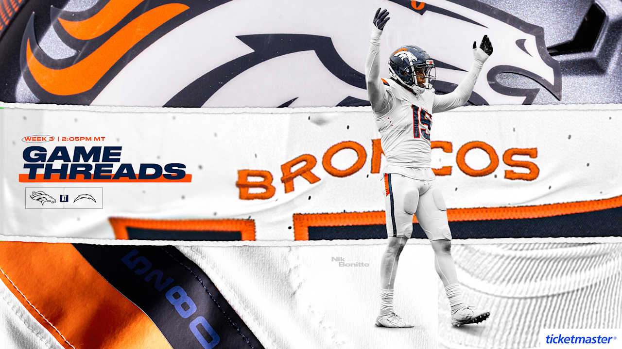 Broncos to wear Summit White jerseys, pants vs. Chargers