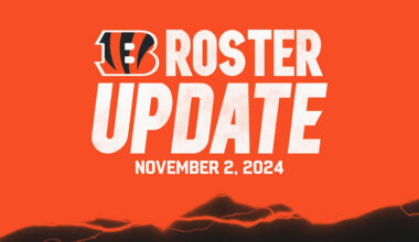 Bengals Roster Moves For Week 9 Against Raiders