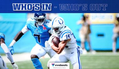 Colts rule out WR Alec Pierce, CB Kenny Moore II, G Matt Goncalves for Week 4 game vs. Los Angeles Rams