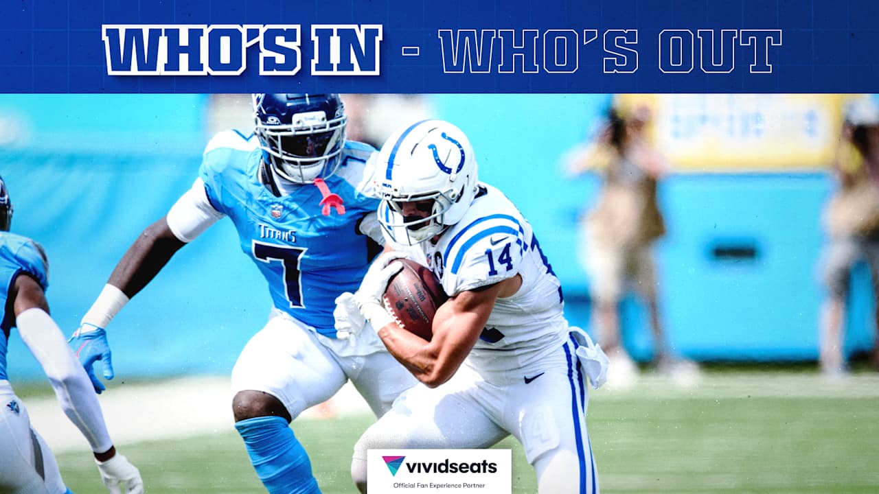 Colts rule out WR Alec Pierce, CB Kenny Moore II, G Matt Goncalves for Week 4 game vs. Los Angeles Rams