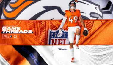 Broncos to wear Sunset Orange jerseys, white pants vs. Colts