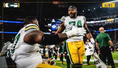 It’s all love, and competition, between Elgton Jenkins and Kenny Clark